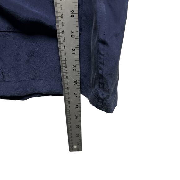 NWT Equipment Knox‎ Lace-Up Silk Shift Dress in Peacoat Women’s Size Small - Picture 10 of 11